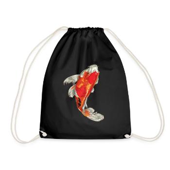 Poisson Poisson Poissons Aquarium Océan - Sac de sport léger - noir - Devant