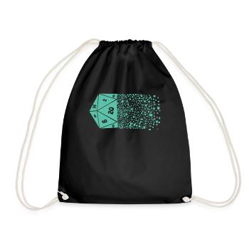 Pen and paper disappearing cube - Drawstring Bag - black - Front