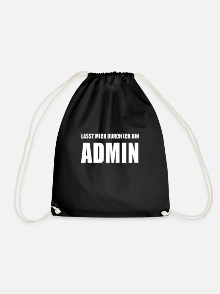 programmer computer science coding developer - Drawstring Bag - black