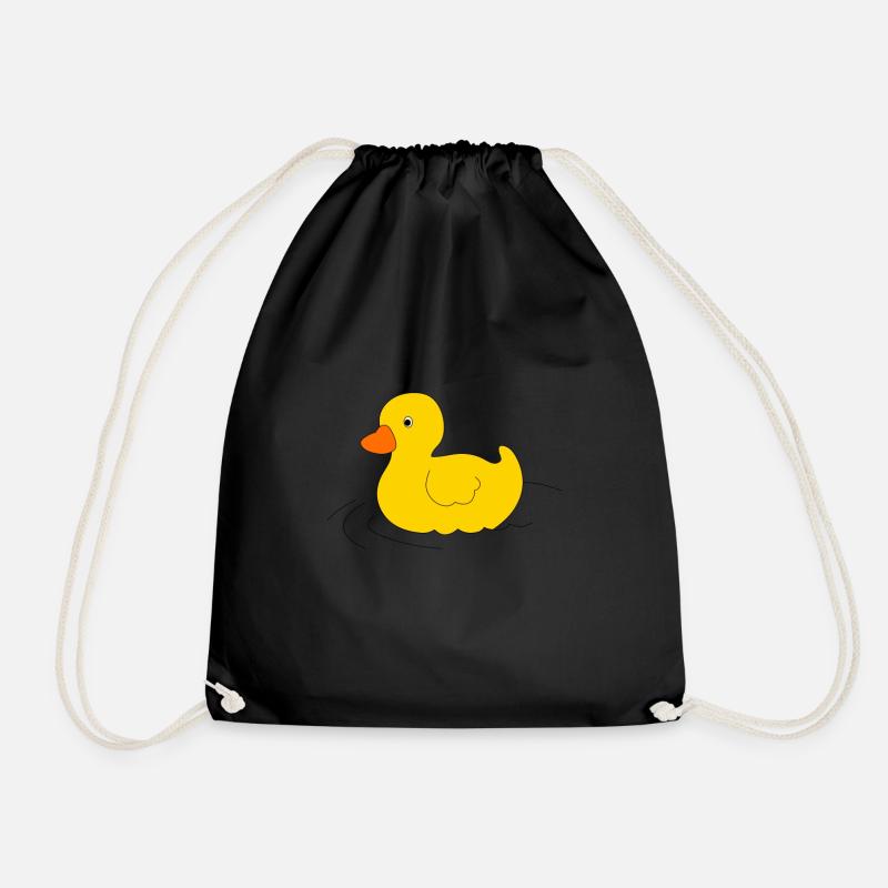Ente - Duck - Turnbeutel - Schwarz