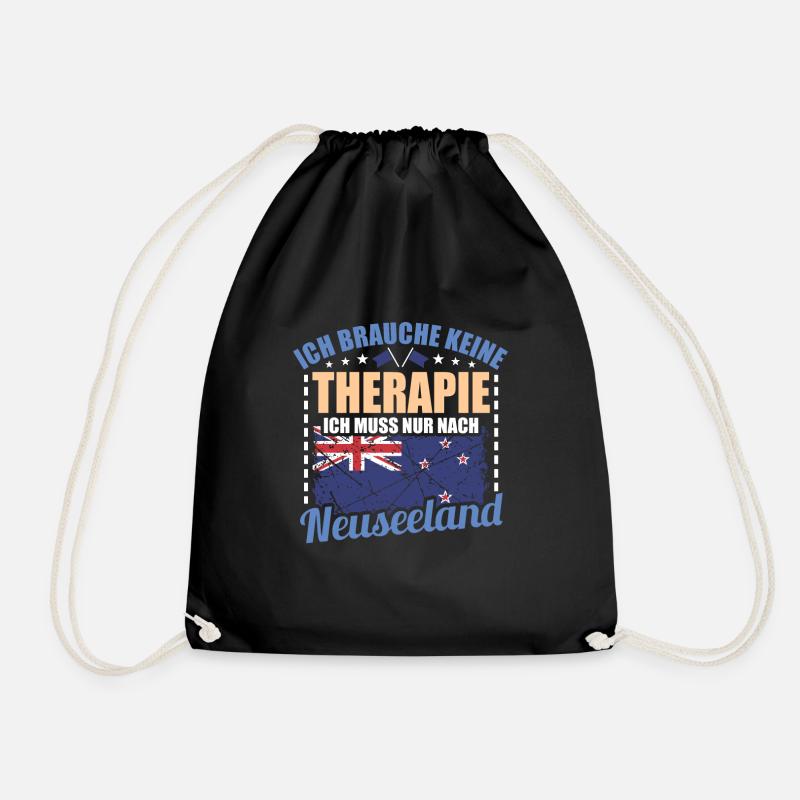 Neuseeland - Turnbeutel - Schwarz