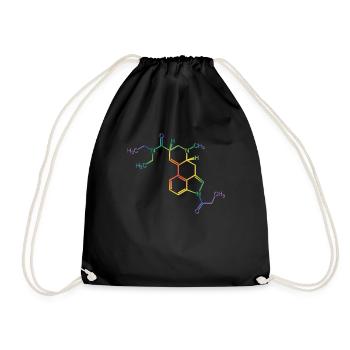 Druff Party LSD Acid Formule moléculaire - Sac de sport léger - noir - Devant