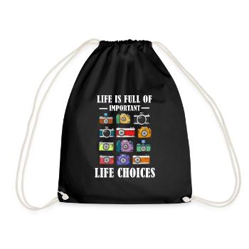 Photographe photographe photographe - Sac de sport léger - noir - Devant