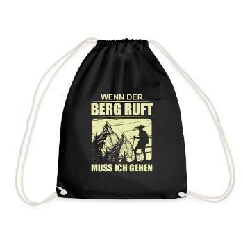 Quand la montagne appelle, je dois aller randonneurs et Ber - Sac de sport léger - noir - Devant