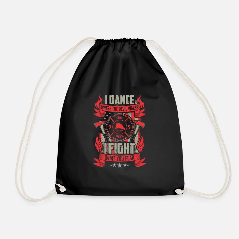 Pompier pompier - Sac de sport léger - noir