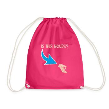 Ok hand prank meme comedian circle game - Drawstring Bag - fuchsia - Front