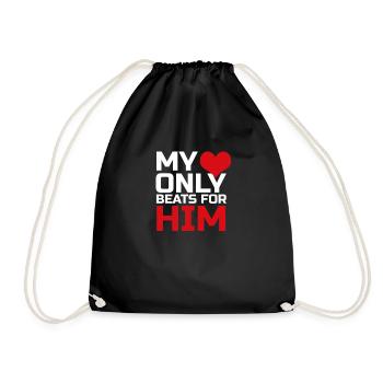 Couple de valentine couple - Sac de sport léger - noir - Devant