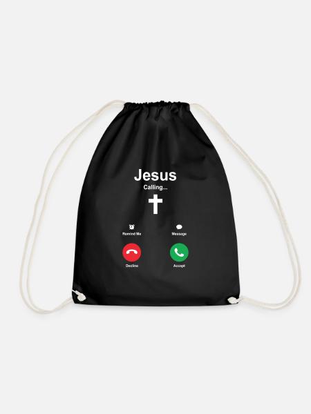 Jésus - Sac de sport léger - noir