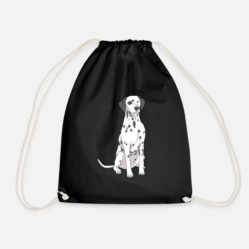 Dalmatiner Hund - Turnbeutel - Schwarz