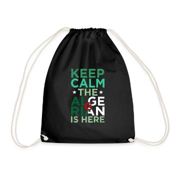 Algeria - Drawstring Bag - black - Front