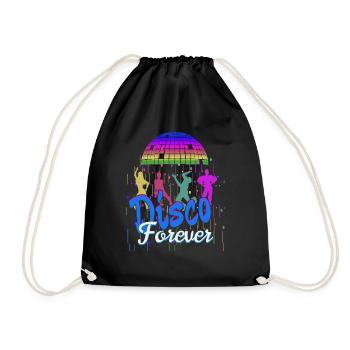 Disco Forever - Drawstring Bag - black - Front