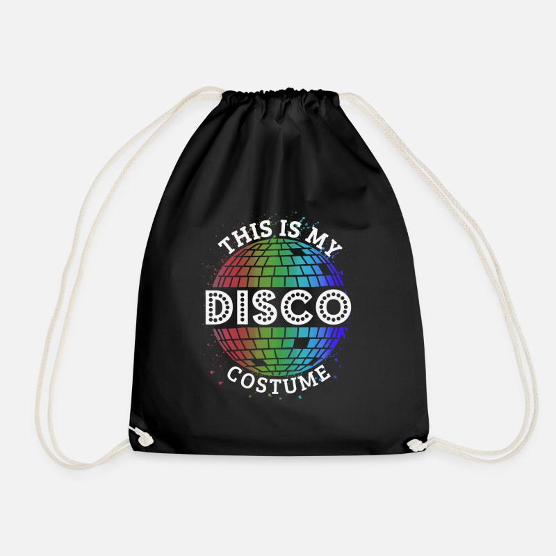 Disco Kostüm Lustig - Turnbeutel - Schwarz