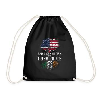 Ireland America country - Drawstring Bag - black - Front