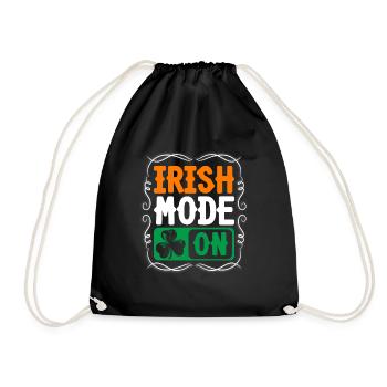 Ireland children - Drawstring Bag - black - Front