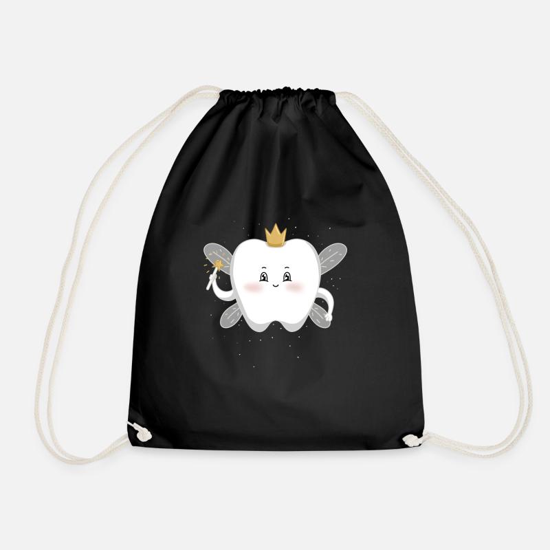 Dent fée dents fée dents aile dent carnaval cadeau - Sac de sport léger - noir