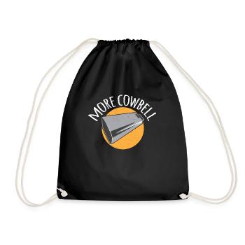 Plus Cowbell Cow Bell Funny Vintage Farmer Farming - Sac de sport léger - noir - Devant