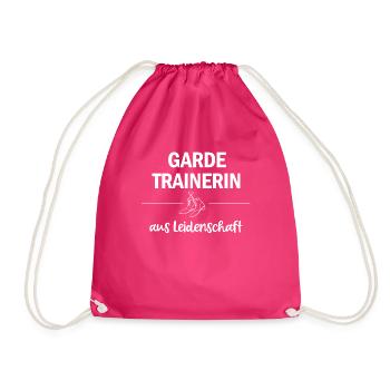 Gardetrainerin aus Leidenschaft Garde Karneval - Turnbeutel - Fuchsia - Vorne