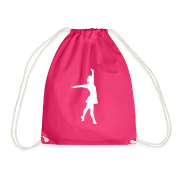 Karneval Garde Tanzen Fasching Fasenacht - Turnbeutel - Fuchsia - Vorne