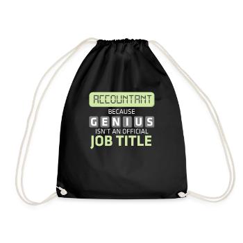 Comptable Comptable Conseiller fiscal - Sac de sport léger - noir - Devant