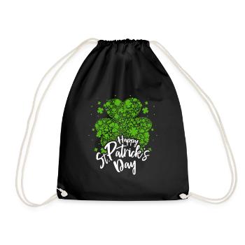 Saint Patricks Day Heimat Irland - Turnbeutel - Schwarz - Vorne