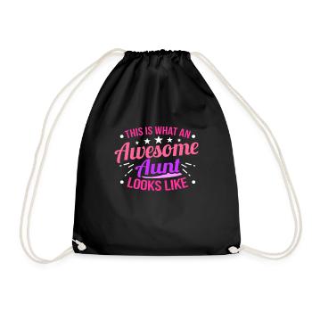 tante - Sac de sport léger - noir - Devant