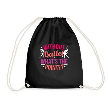 Ballett - Turnbeutel - Schwarz - Vorne