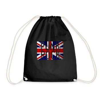 rocker punk rock punker punk - Drawstring Bag - black - Front