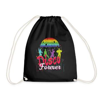 Disco Forever - Drawstring Bag - black - Front