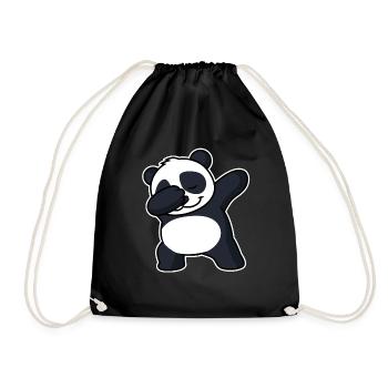 DAB Panda - Drawstring Bag - black - Front