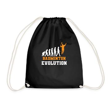 Badminton Evolution - Drawstring Bag - black - Front