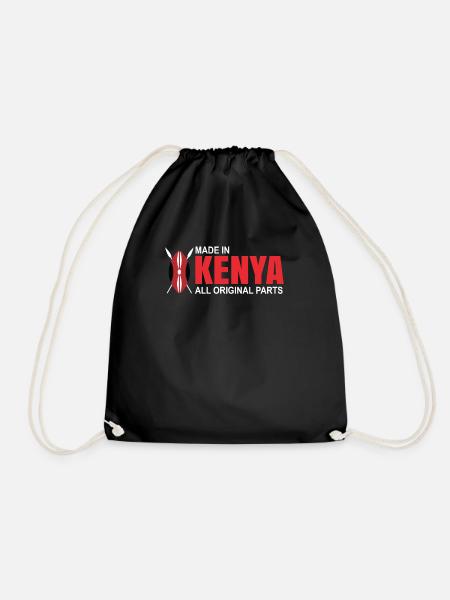 Kenia - Turnbeutel - Schwarz