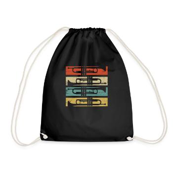 Trumpet Play Trumpet Band Gift - Drawstring Bag - black - Front