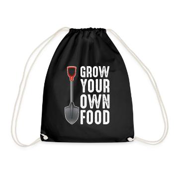 Jardinier drôle pelle plante jardin - Sac de sport léger - noir - Devant