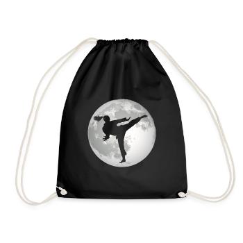 Taekwondo girl - Drawstring Bag - black - Front