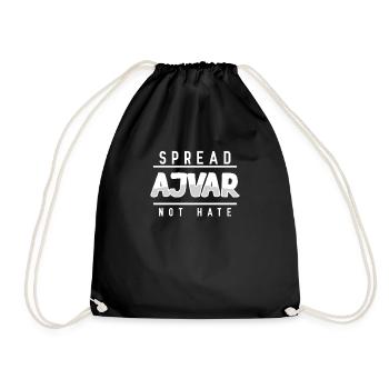 Serbia - Drawstring Bag - black - Front