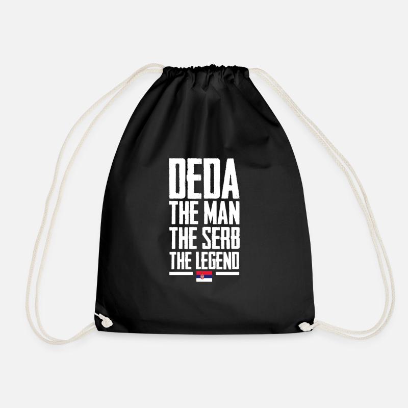 Serbie - Sac de sport léger - noir