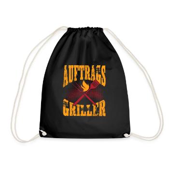 Auftrags Griller - Turnbeutel - Schwarz - Vorne