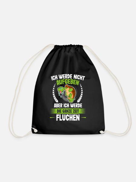 Nicht aufgeben nur die ganze Zeit Fluchen - Läufer - Turnbeutel - Schwarz