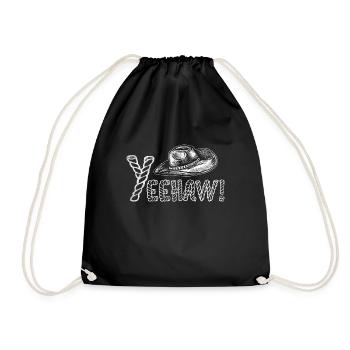 Cowboy Cowboyhut - Turnbeutel - Schwarz - Vorne