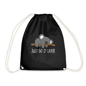 Koala vient de le faire plus tard - Sac de sport léger - noir - Devant