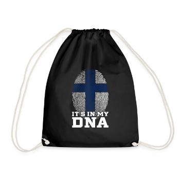 Finland DNA - Turnbeutel - Schwarz - Vorne