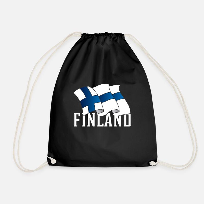 Finland - Turnbeutel - Schwarz