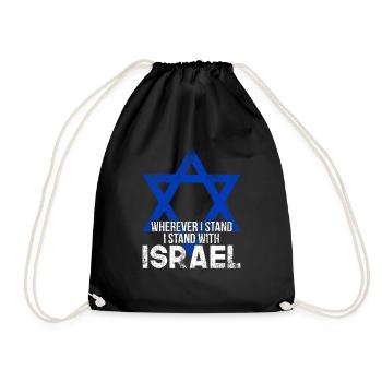 Israël Star de David Israeil - Sac de sport léger - noir - Devant