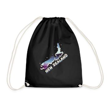 Nouvelle-Zélande - Sac de sport léger - noir - Devant