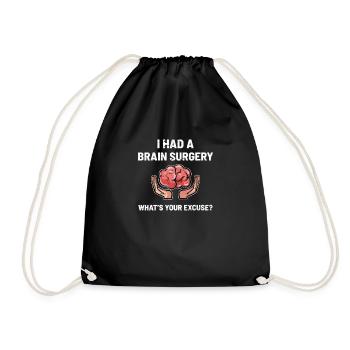 Awareness of brain tumors - Drawstring Bag - black - Front