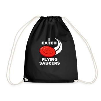 J'attrape des soucoupes volantes - Sac de sport léger - noir - Devant