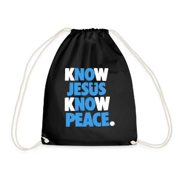 Jesus T- Shirt - Drawstring Bag - black - Front