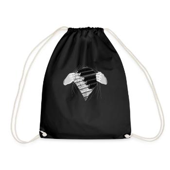 Piano piano - Drawstring Bag - black - Front