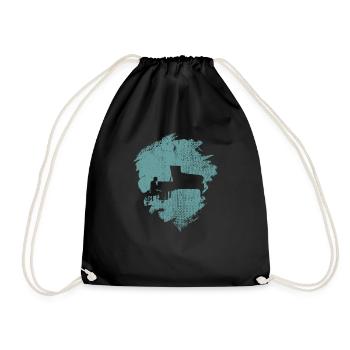 Piano piano - Drawstring Bag - black - Front