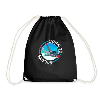Né à Skydive - Sac de sport léger - noir - Devant